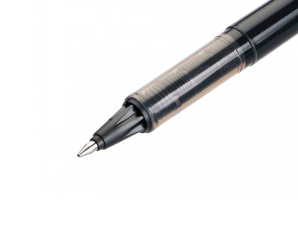 ROLLER PILOT VBALL 7 ÉCRITURE MOYENNE 0.5MM ENCRE LIQUIDE NIVEAU VISIBLE RÉGULATEUR DÉBIT CLIP MÉTAL COLORIS NOIR