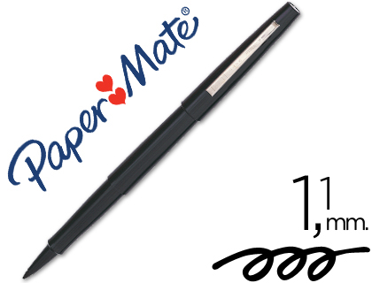 STYLO-FEUTRE PAPER MATE FLAIR ORIGINAL POINTE MOYENNE 1MM LONGUE DURE DE VIE COLORIS NOIR