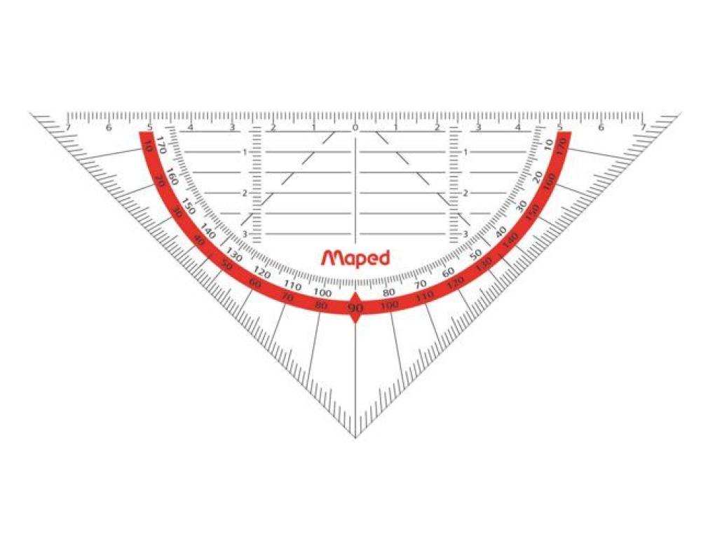 EQUERRE GEO-FLEX 45  16CM BL.1Maped 028600, 16 cm