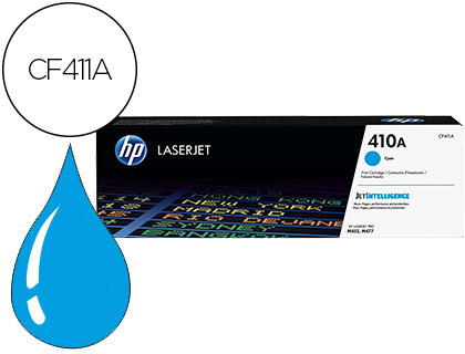 TONER LASER HP N.410A LASERJET PRO M377/M452/MFP M477 COULEUR CYAN 2300P
