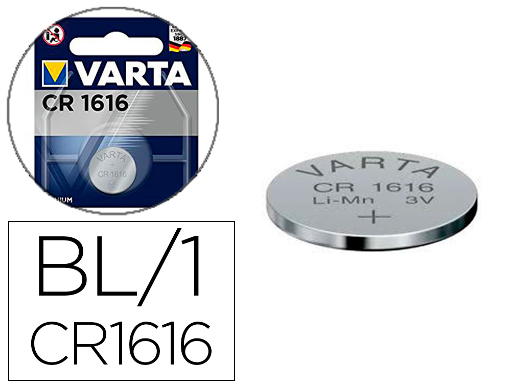 PILE VARTA LITHIUM CR1616 3V BLISTER 1 UNIT