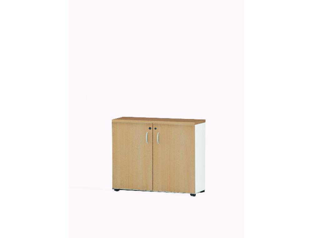 ARMOIRE 2 PORTES H71 BL/CHENE ARMOIRE NATIVE 2 PORTES BATTANTES - 1 TABLETTE - CHNE CLAIR